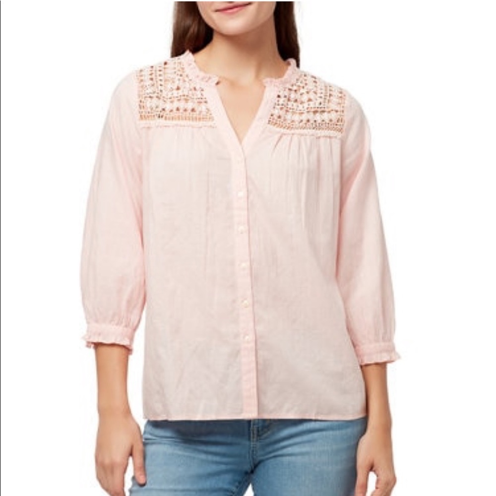 VINTAGE X AMERICA, Cassie lotus top, Size: Med